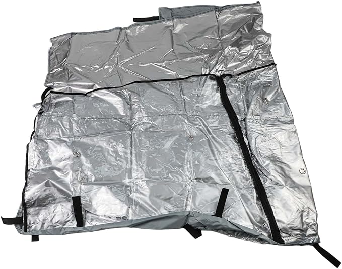 Triangle Rabbit Hutch Cover, Outdoor Guinea Pig Cage Protector, Heavy Duty 210D Oxford Cloth, Windproof Dust Cover with Clear Front Folding, Weather Resistant S(grey 180x52x86cm)