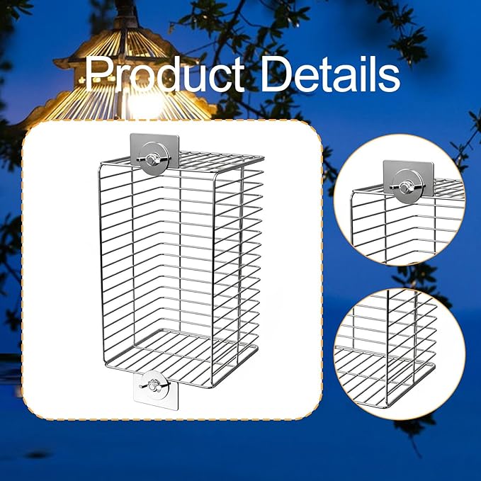 Gralara Heater Guard, Lamp Cage, ing Lamp Shade, Anti Scald Bracket Cage for Frogs Bearded Dragon Tortoise