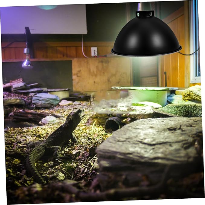 Heat Lamp Shade for Reptiles Insulated Lampshade Shell Easy Install Reptile Supplies