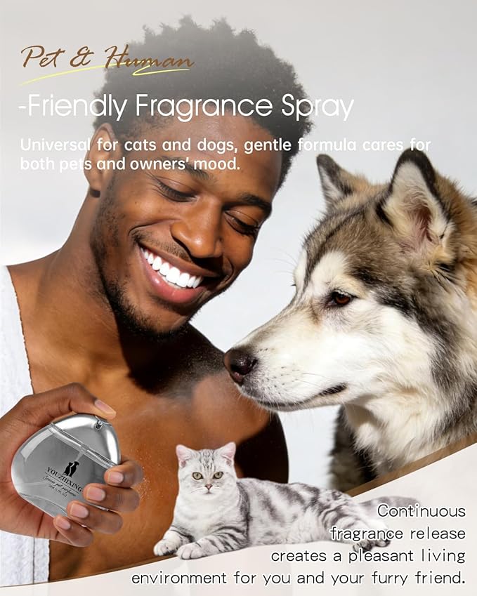 Professional Dog Perfume & Pet Cologne - Woody Forest Scent - Safe if Licked, Long Lasting Water-Based Deodorizer for Dogs & Cats - 1.7oz Glass Bottle with Gift Box