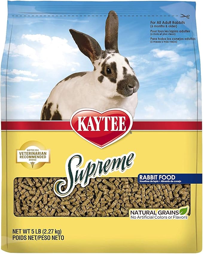 Kaytee Supreme Daily Blend Pet Food [Set of 2] Size: 5 Pound, Pet Type: Rabbit