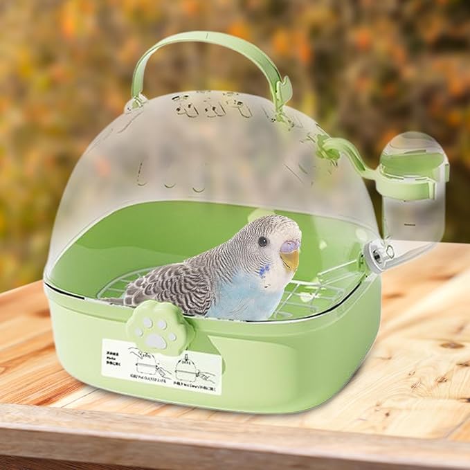 Ventilated Kennel with Water Bottle - Bird Bag Carrier, Handheld Pet Carrier for Tiny Breed Puppy Kitten Ferret Bunny | Comfortable and Safe for Car Rides Veterinary Visits Travel Outdoor Use