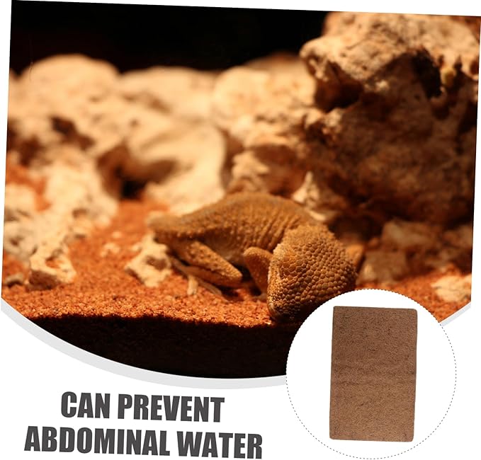 BESPORTBLE 3pcs Reptile Tank Substrate Liners Coconut Fiber Mat Reptile Bedding Supplies Mat