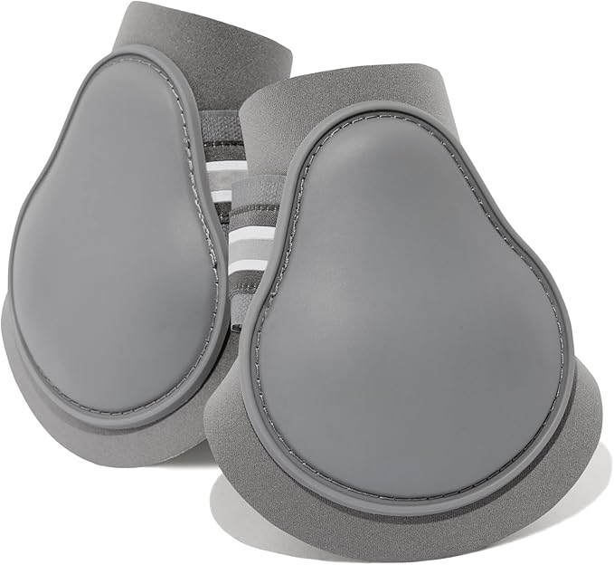 HORZE Adepto Fetlock Boots - Steel Grey - Horse