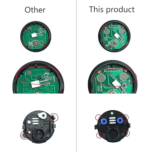 Electronic LCD Digital Thermometer Hygrometer Round Temperature Humidity Meter for Glass Container Fishtank Hygrometer Indoor Humidity for Reptiles Hygrometer Thermometer for Tank