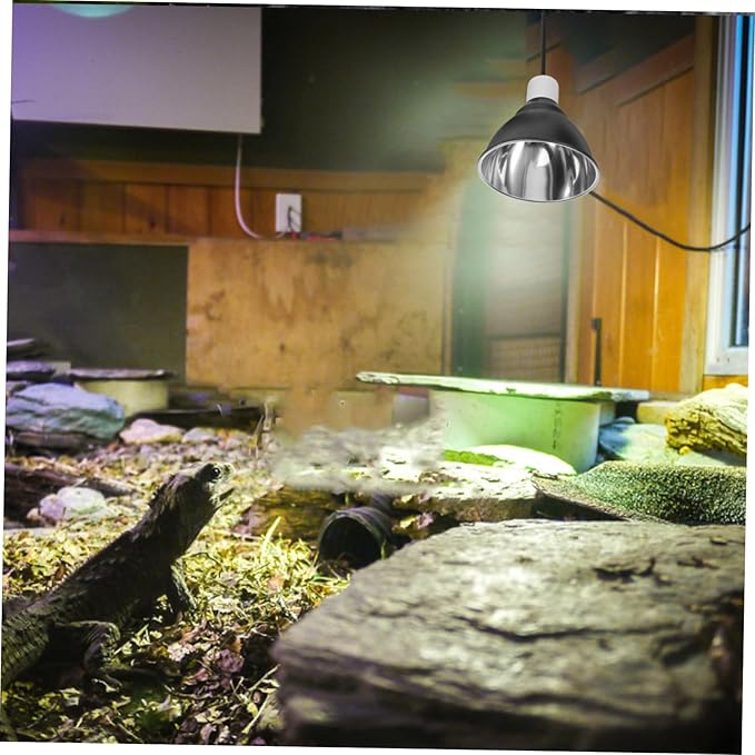 BESPORTBLE Reptile Heat Lamp Fixture with Ceramic Heat Emitter for Bearded Dragons Turtles Snakes and Lizards for Terrarium and Basking Needs