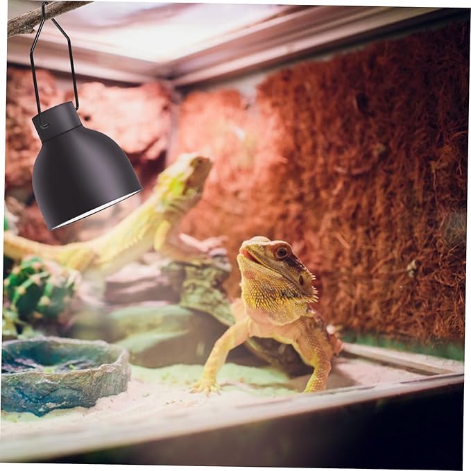 Happyyami 10pcs Reptile Tank Accessories Iron Lampshade Clips Climbing Pet Light Clips Fixing Tools for Geckos