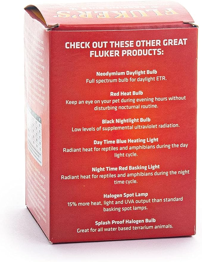 Fluker's Incandescent Basking Spotlight Bulbs for Reptiles Tanks, Reptile Heat Lamp Bulbs for Infrared Light, 150-Watt (Pack of 4)