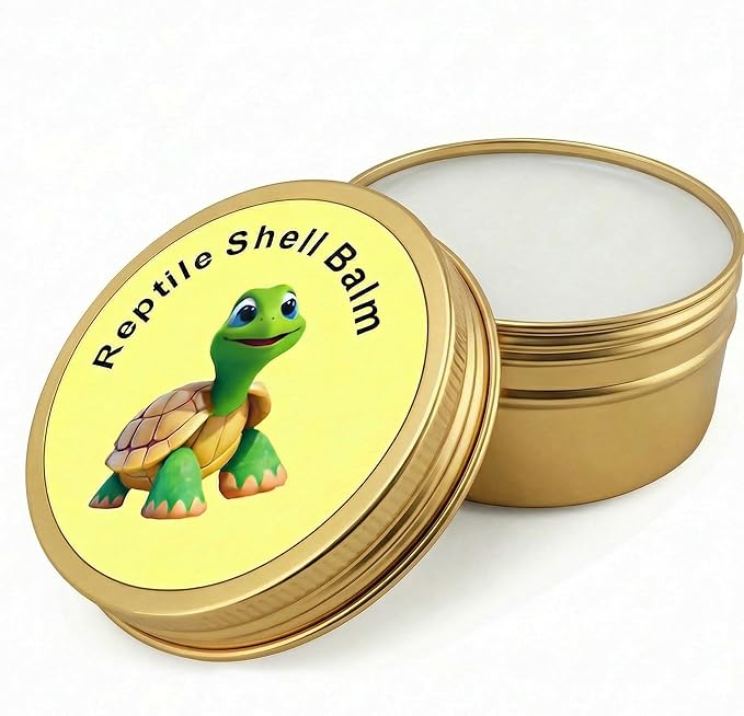 2.6 Oz Tortoise Shell Balm – Professional Dry, Cracked & Dull Shell Care Ointment & Conditioner for Sulcata, Russian & Hermann Tortoises – Natural Wax & Lanolin Formula