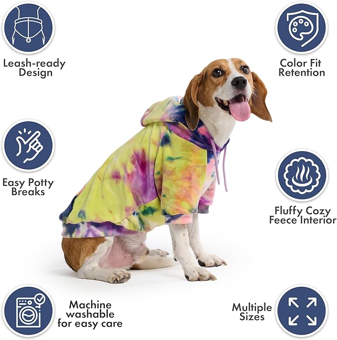Spark Paws Dog Hoodie – Premium Dog Sweater for Small, Medium, and Large Dogs | Warm Outfits for French Bulldogs, Pitbull, Puppy, Winter Jacket Alternative - Berry Lemonade - XL
