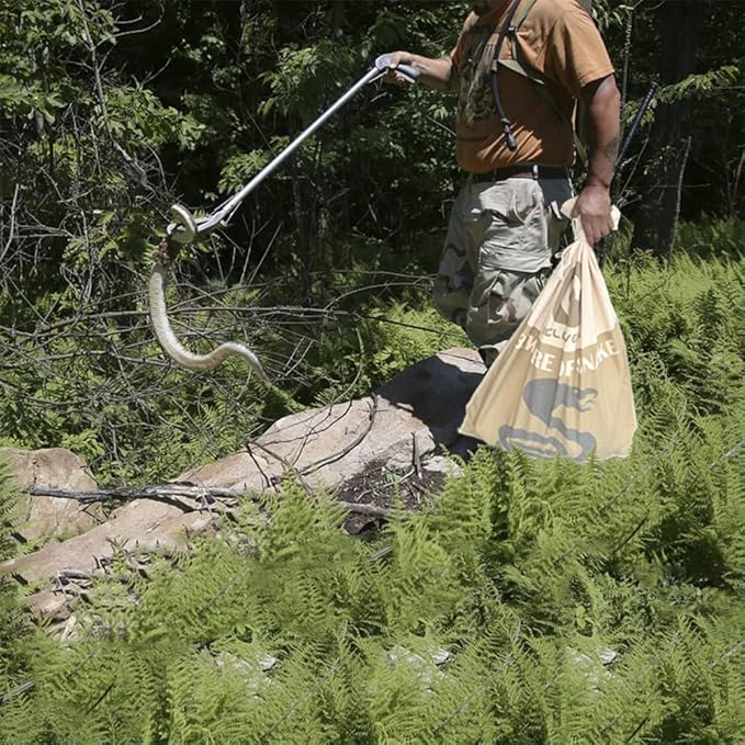 IC ICLOVER Snake Reptile Bag with Drawstring, 20 x 28 Inch Heavy Duty Large Snake Hunting Sack Pouch with Sewn Bottom Corners for Moving Transporting Capturing Hunting Catching Rattlesnakes Reptiles