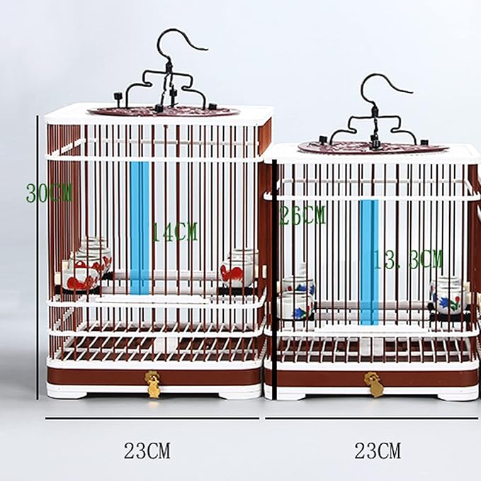 Bird Cages New Model Steel Shellfish Cage Embroidery Dianchin Jade Yellow Bird Accessories Bath Cage Spring Drawer Bird Carrier