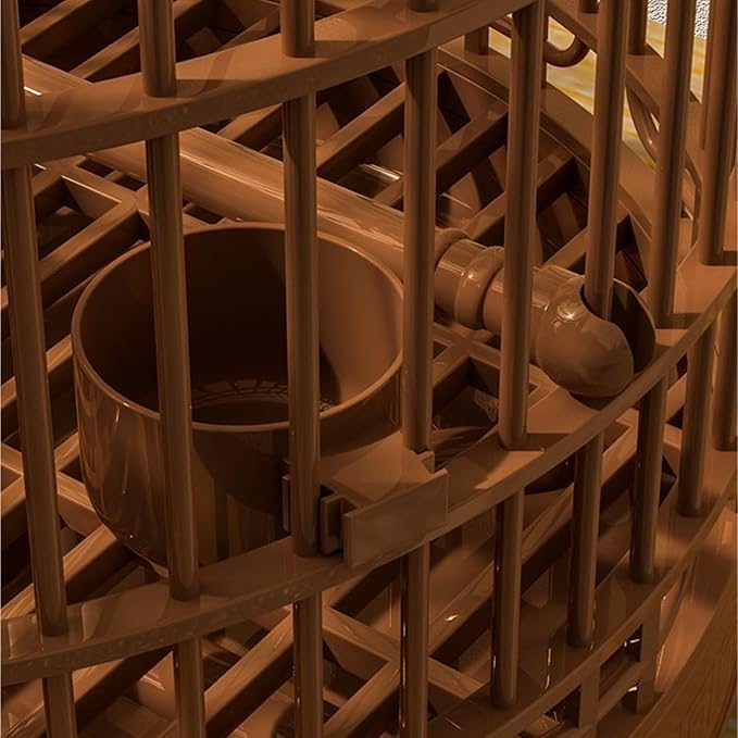 Plastic Bird Cage Villa Portable Travel Carrier for Lovebirds Cockatiels Outdoor