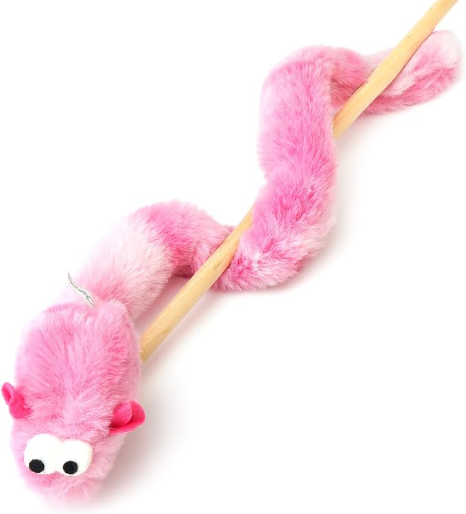 CHIWAVA 4PCS 15" Long Soft Plush Cat Toys Mice with Bell Rustle Sound Mouse - Image 7