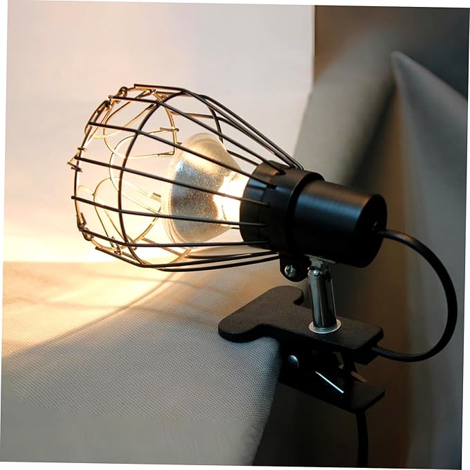 Happyyami Reptile Heat Lamp Cover Pet Cage Lampshade Shell Heat Lamp Cage for Reptiles