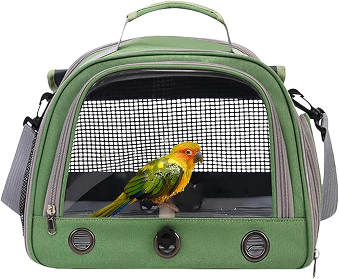 Bird Carrying Bag – Parrot Out Bag, Small Pet Shoulder Carrier, Multi-Functional Travel Bags | Convenient Safe Design for Yard Visits Moving and Outdoor Use