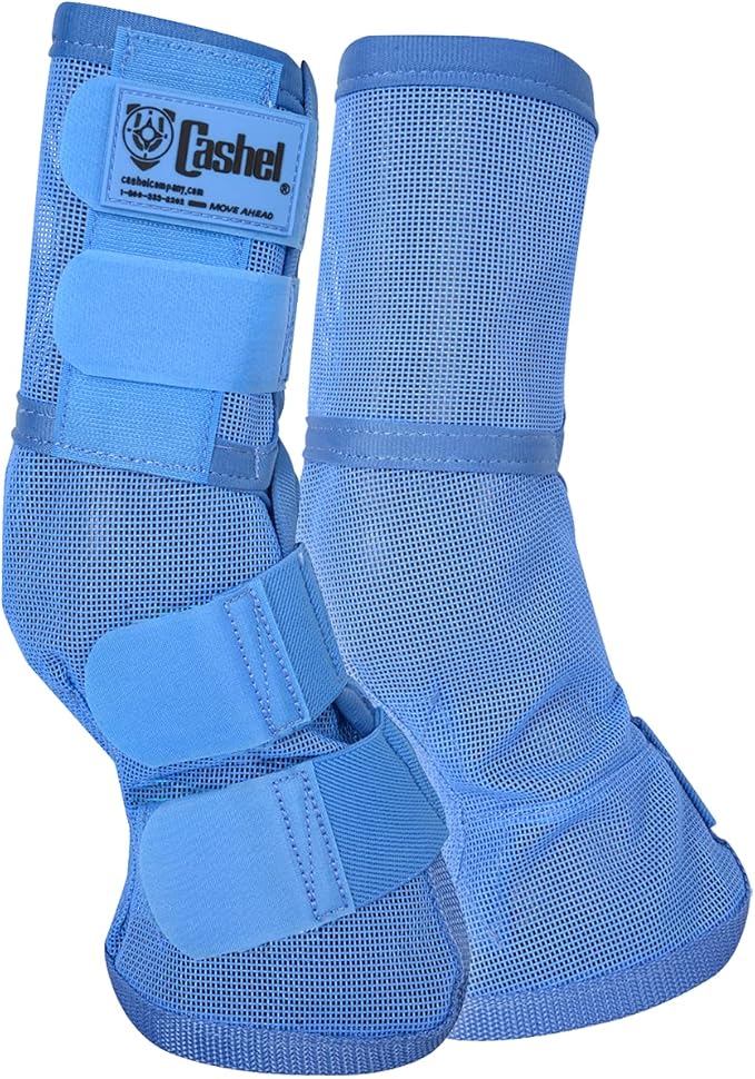 Cashel Crusader Horse Fly Leg Guards Warmblood Blue