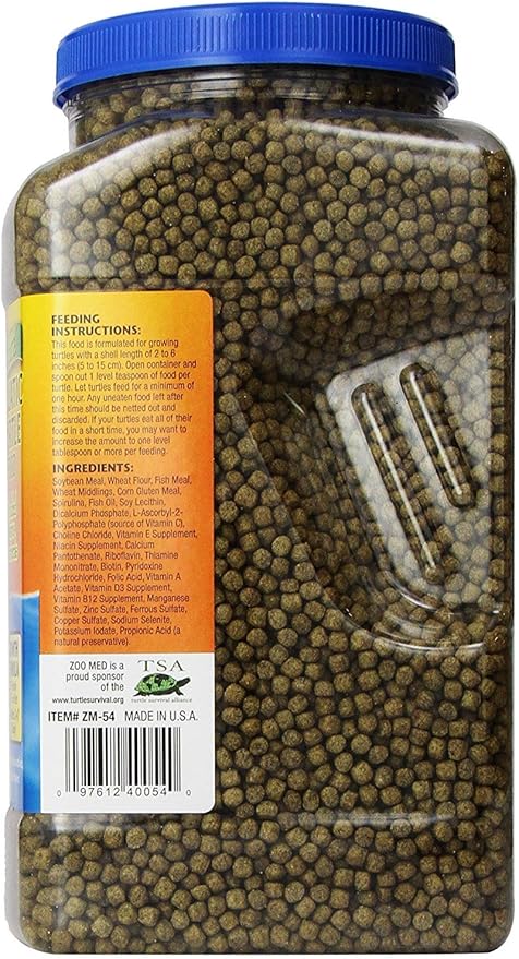 Zoo Med Aquatic Turtle Food Growth Formula, 54 oz.
