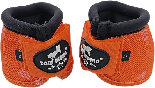 TGW RIDING 2520D Horse Bell Boots No-Turn Horse Bell Boots, Equine Ballistic Hoof Overreach Bell Boot, Pair