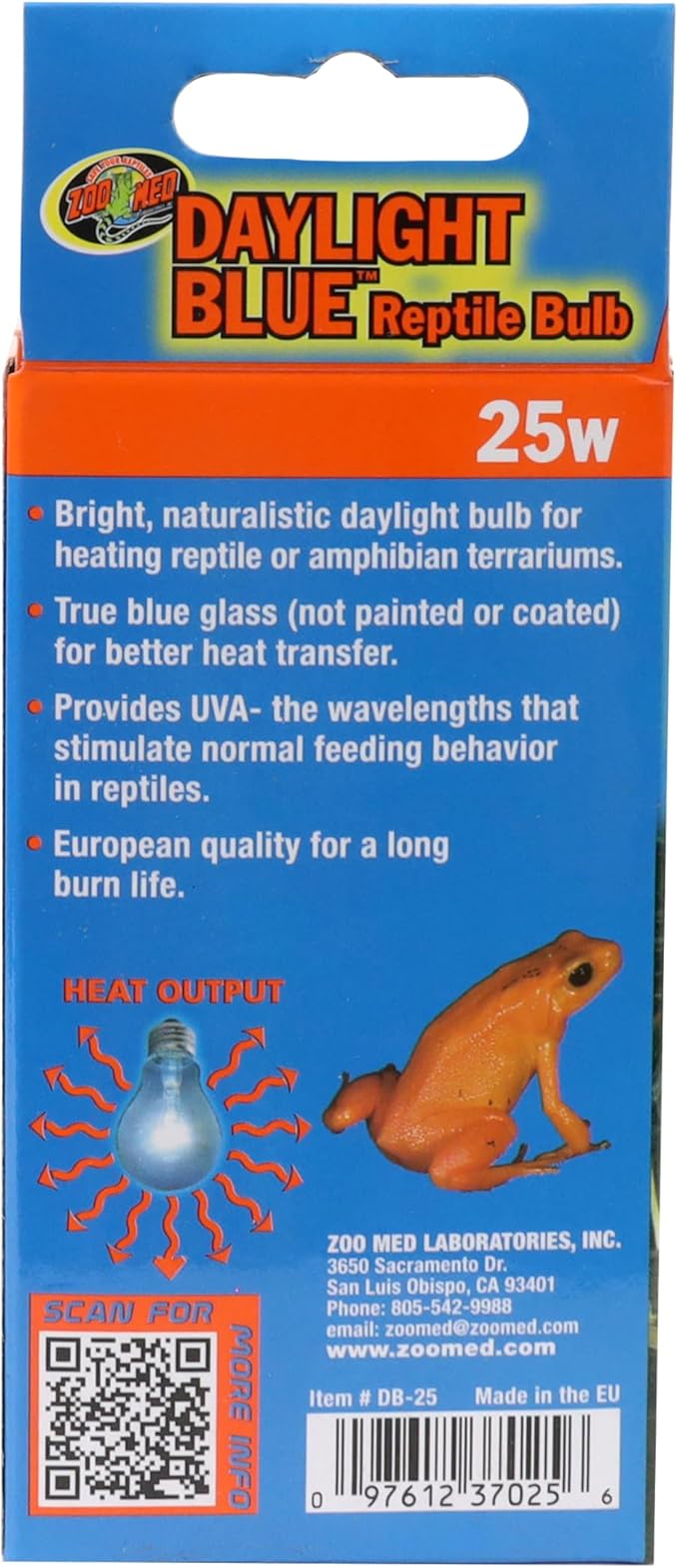 Zoo Med Daylight Blue Reptile Bulb (Set of 2) Watt: 25 Watts