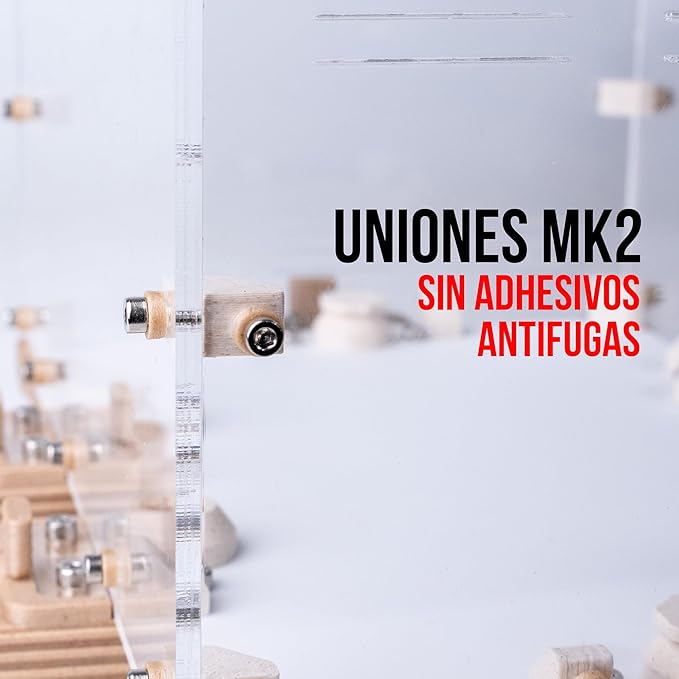 Outworld MK2 2:1 | 3D Anti-Leak Modular Foraging Box for Ants, Terrarium for Ants (White)