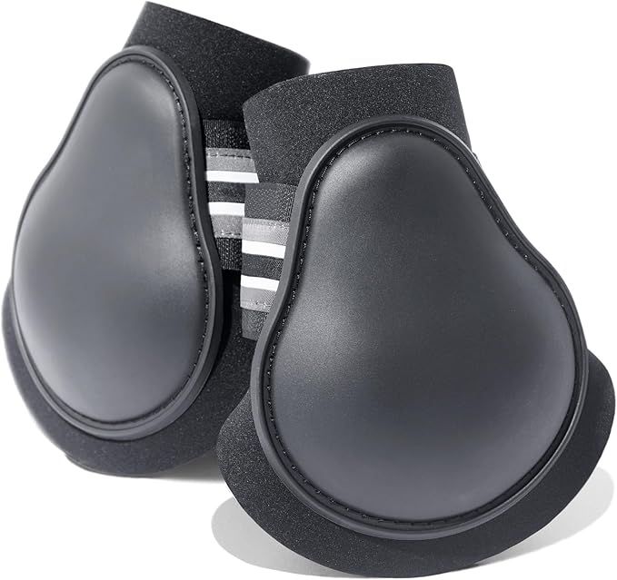 HORZE Adepto Fetlock Boots - Black - Pony