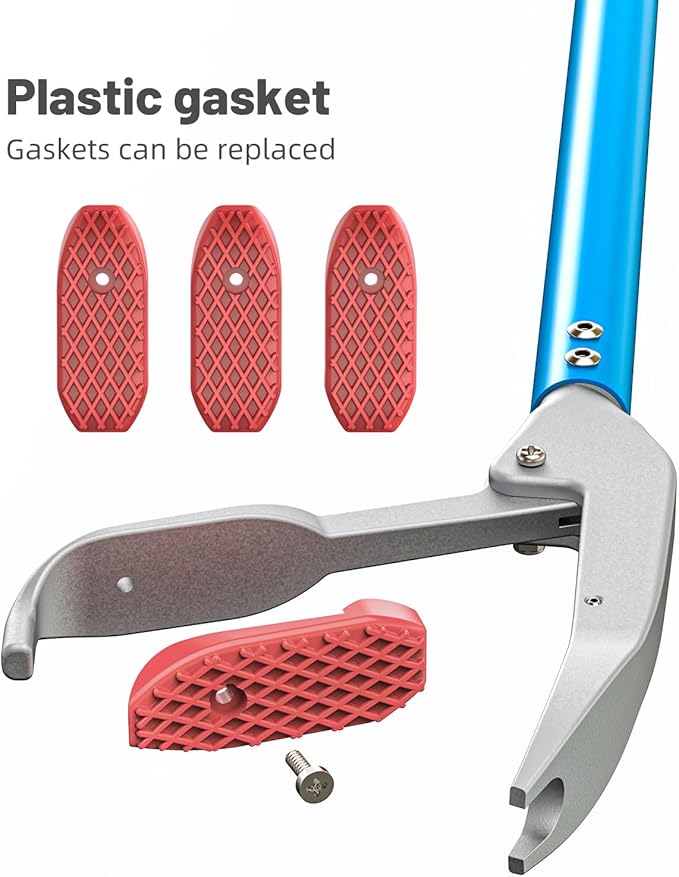 G2 47.2-inch Professional All-Aluminum Alloy Snake Tong Reptile Grabber Rattle Snake Catcher Wide Jaw Handling Tool with a Protective Structures for Snakes(47.2inch)