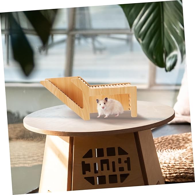 KESYOO Hamster Wooden Hideout Tunnel Durable Squirrel House for Guinea Pigs Multifunctional Pet Cage with Fine Structure for Endless Entertainment Small Animal Habitat