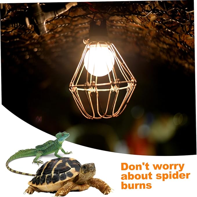Angoily Heat Lamp Cover Reptile Light Guard Reptile Heating Lamp Cover for Safe Pet Use