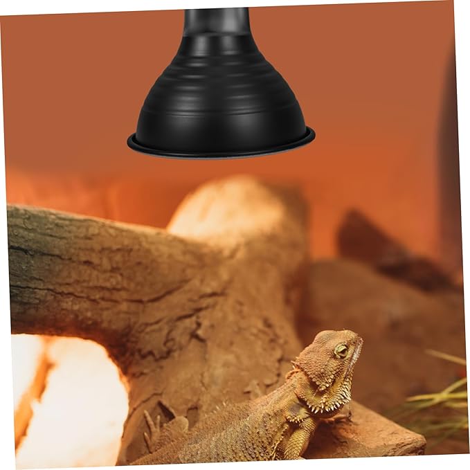 2pcs Reptile Reflector Lamp Cover for Terrariums for Lizards Snakes and Turtles Socket Easy Maintenance
