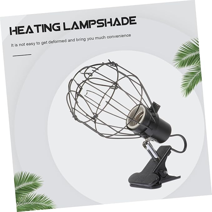 DOITOOL 1pc Ceramic Heating Lamp for Reptiles Cover Versatile Fixture for Reptile Terrariums Safe and Sturdy Clamp for Turtles and More Us