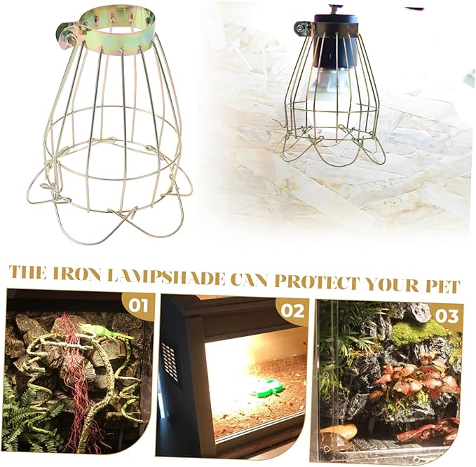 BESPORTBLE Scald Lampshade Reptile Box Protective Cover for Heat Lamps Durable Mesh Design Easy Installation for Reptile Tanks and Terrariums Safe and Functional