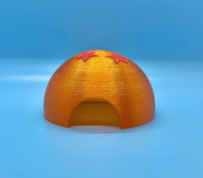 4 Star Dragon Pet Hide - Translucent Anime Themed Hideout - Great for Geckos, Lizards, Frogs, Snakes, Hamsters and More!