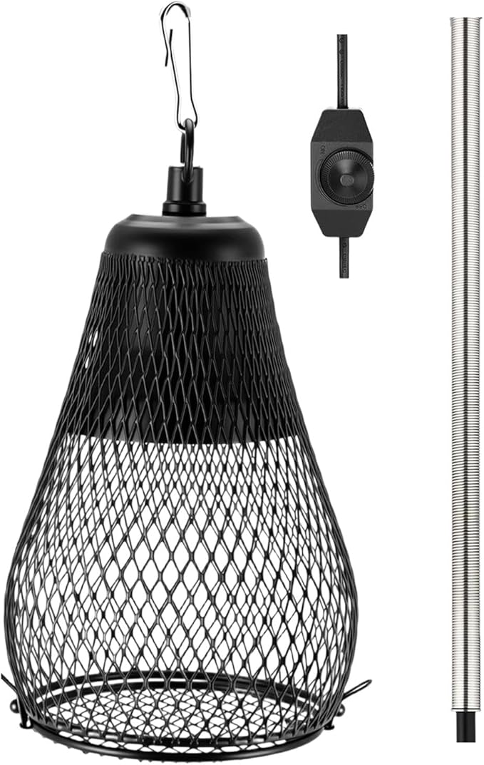 Heat Lamp Cap Anti Scald Lampshade US Plug Professional for Chicks Chameleon