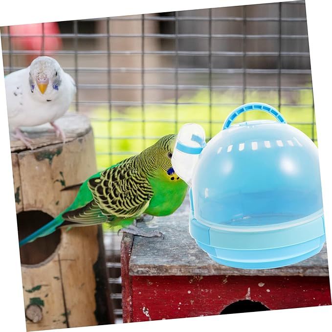 Yardwe 1set Lightweight Pet Bird Travel Cage for Small Birds and Parrots Handheld Design Portable Handle for Outdoor and Travel Use Includes Style Carrier and Galvanized Mesh Pad