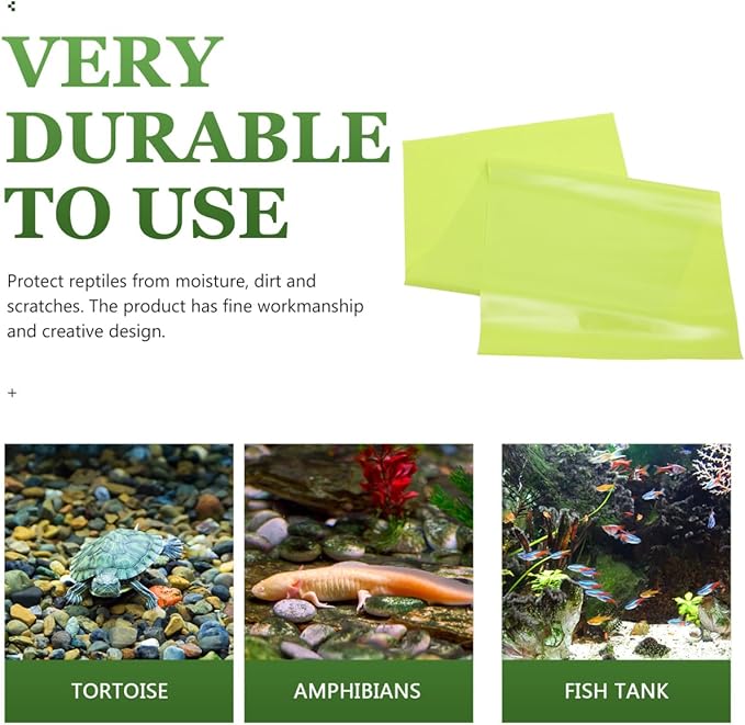 YARNOW Reptile Carpet Bedding Liner Washable Substrate for Reptile Terrariums for Tanks Bearded Dragon and Other Reptiles