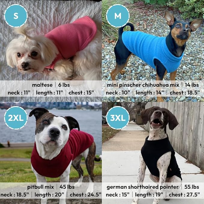 Gooby - Stretch Fleece Vest, Pullover Fleece Vest Jacket Sweater for Dogs, Indigo Blue, 3X-Large Length (20.5")