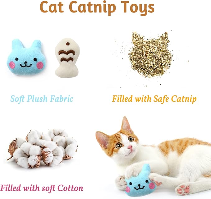 Kitten Toys Cat Toys Assortments, 26 Packs Cat Toys Variety Pack for Kitty, Cat Wand Toy, Cat Feather Toys, Cat Balls with Bells, Cat Mouse Toy, Catnip Toys for Indoor Cats - Image 3