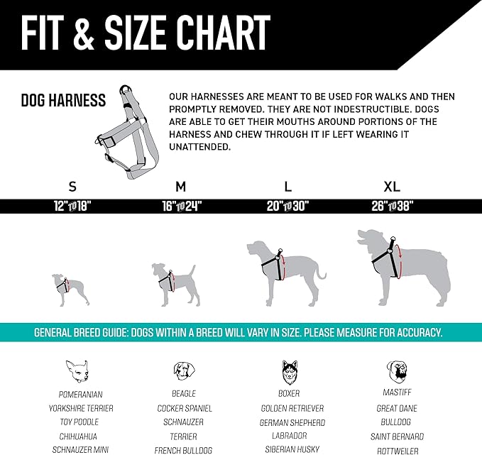 Wolfgang Heavy Duty Adjustable Dog Harness, Pull-Tested to Over 800 lbs for Walking & Training, LostArt Print, Extra Large