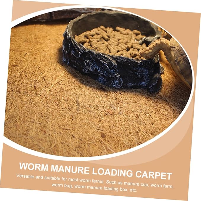 LIOOBO Tortoise Bedding Reptile Terrarium Liner Farm Manure Loading Carpet Comfortable Waterproof Easy to Handle