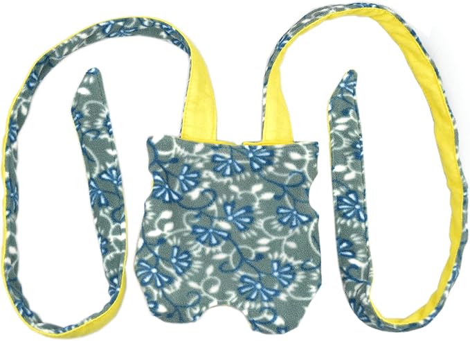 Adjustable Bearded Dragon Sling Chest Carrier Pouch for Reptile to Prevent Them Falling or Slipping from Your Body