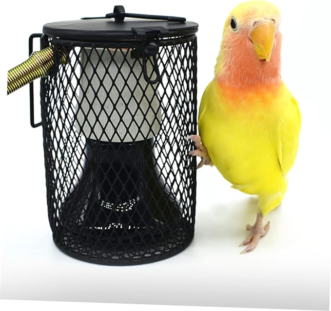 GANAZONO Lamp Mesh Cover for Reptiles Heating Light Shade for Easy to Install Protects Pets from Burns Compatible Various Bulbs