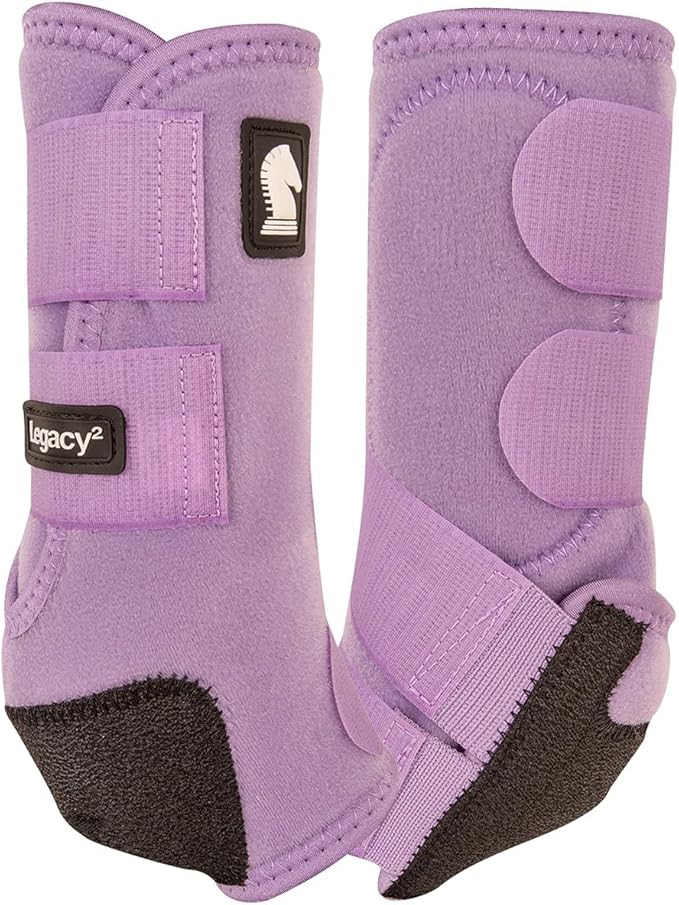 Classic Equine Legacy2 Support Boots, Front (Lavender, Large)