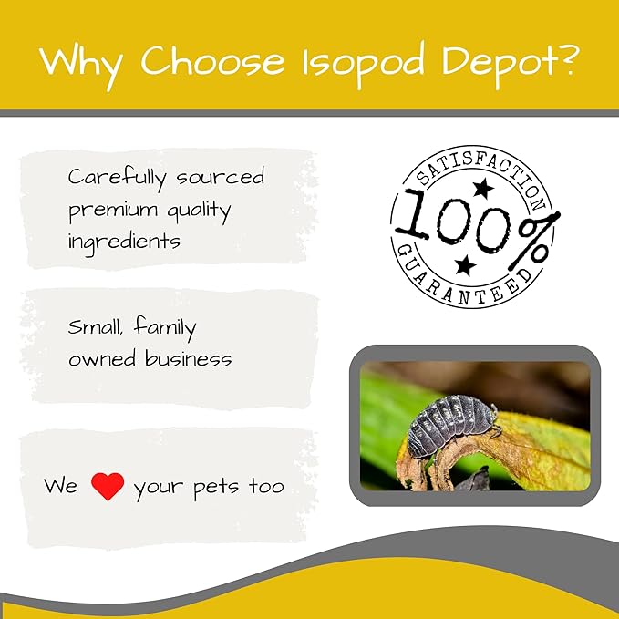 Iso Chow Variety Mix Blend 1.5 oz - Isopod Food & Springtail Food