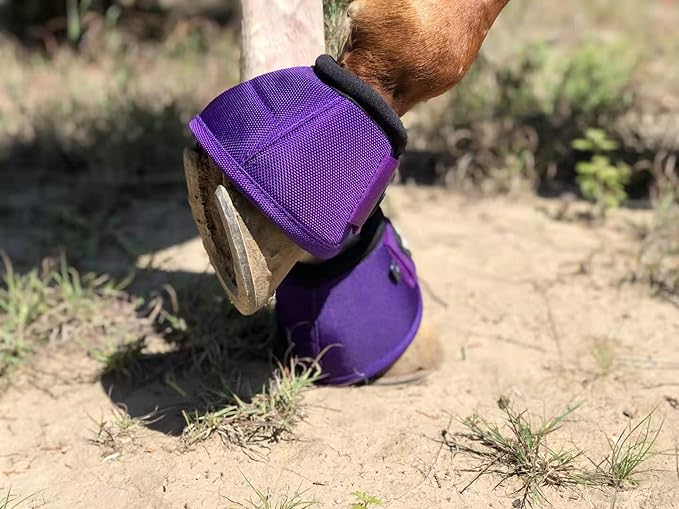 TGW RIDING 2520D Horse Bell Boots No-Turn Horse Bell Boots, Equine Ballistic Hoof Overreach Bell Boot, Pair