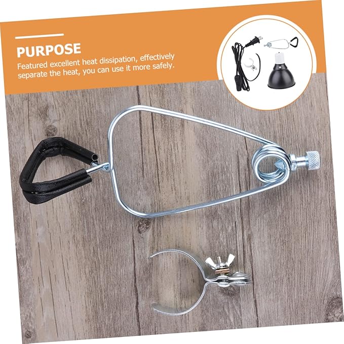 YARNOW 110v Reptile Lamp Fixture High-Strength Cover Turtle Dome for Basking and Heating Easy Installation for Terrariums and Indoor Use