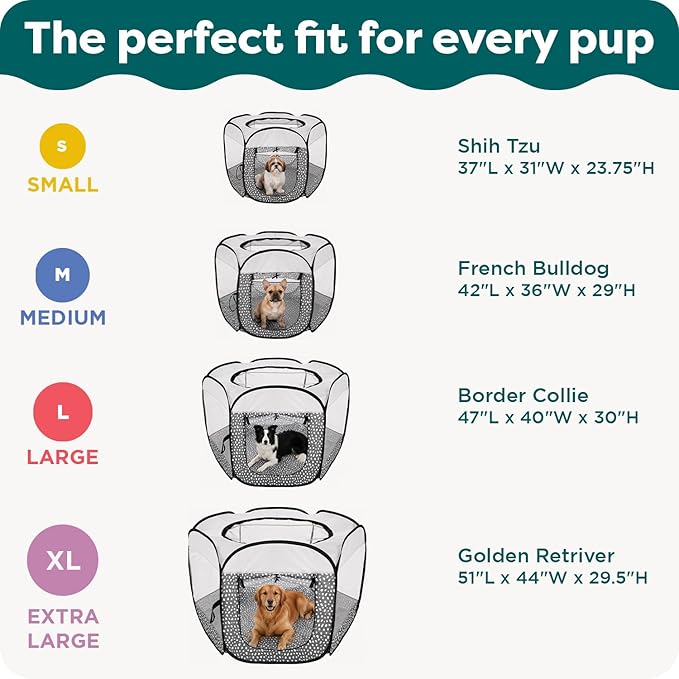 FurHaven Portable Pet Playpen for Dogs & Cats, Extra Large Indoor Kitten Playpen with Mesh Sides, Foldable Dog Playpen for Large Dogs, Pop Up Travel Dog Pen, X-Large, Sailor Blue