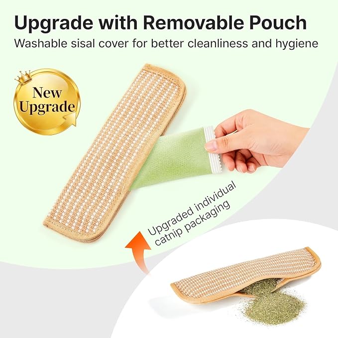 Potaroma Cat Toys Pack of 2 with 6000mg A+ Organic Catnip, Sisal Material - Image 5