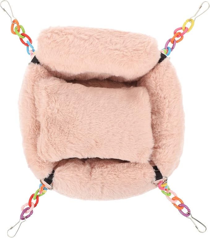 iplusmile Accessory Sleeping Squirrel Pig Resting Warm Cave Bedding Hut Comfortable Hammock Hanging Habitat House Pet Cage Rat Small Toys Glider Ferret Accessories Animal Beds Hideout