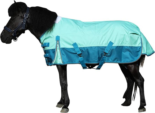 LEAFOREST 1200 Denier Waterproof Mini Shetland Rug Pony Rug Foal Rug Turnout Rug (no Filling) Green 48IN